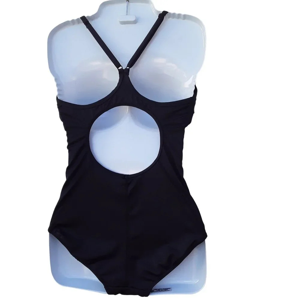 BALEAF Women's Athletic Training Adjustable Strap One Piece Swimsuit - Picture 3 of 7